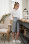 Gray Gaucho Pants