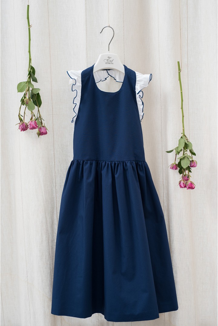 Navy Magnolia Sundress