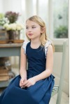 Navy Magnolia Sundress