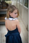 Navy Magnolia Sundress