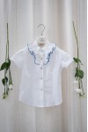 Camicia Ruches Celeste