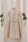 Taupe Pleated Chemisier