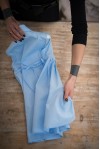 Light Blue Pleated Chemisier