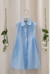 Light Blue Pleated Chemisier