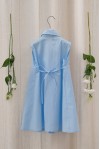 Light Blue Pleated Chemisier