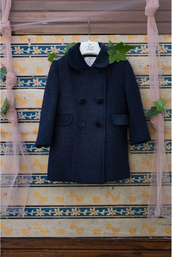 cappotto classico blu